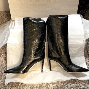 Jimmy Choo Beren Eel Boots NEW